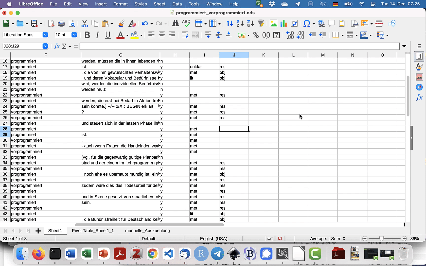 Screencast zur Zeilenübertragung in Excel