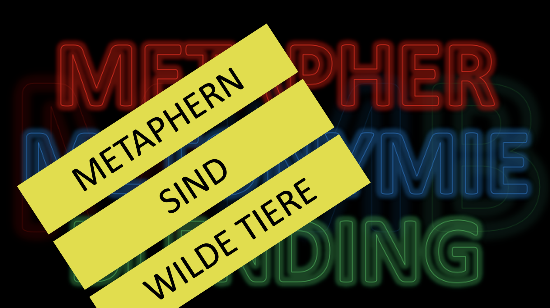 Metaphern sind wilde Tiere